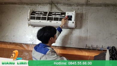 Bảo dưỡng điều hòa tại nhà hàng gà Mạnh Hoạch Số 10  Lạc Long Quân, Hà Nội